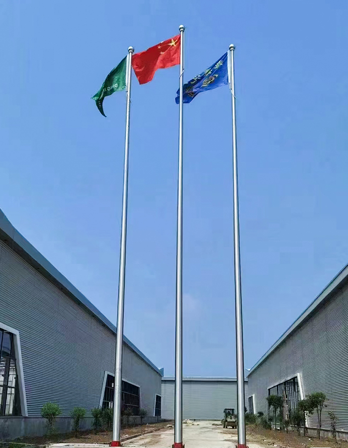 Cột cờ nâng quay tay bằng thép không gỉ hình nón Cột cờ nâng quay tay bằng thép không gỉ hình nón
